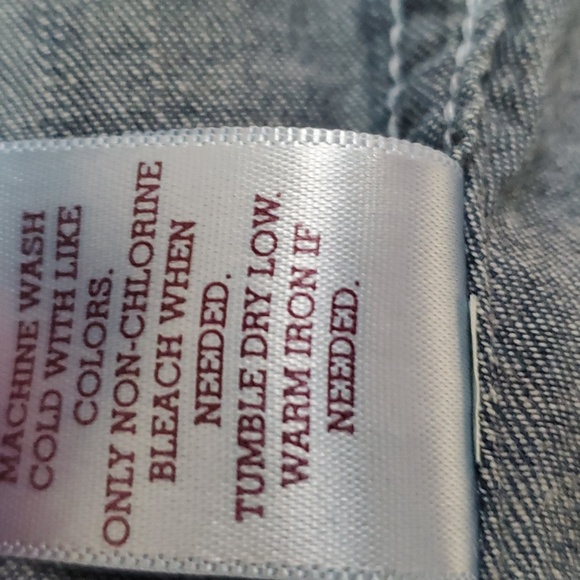 SO Blue Demin Button Up Shirt - Picture 9 of 10